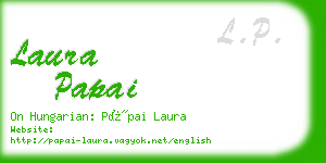 laura papai business card